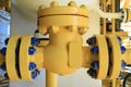 Check valve in a production facility to control flow direction Royalty Free Stock Photo