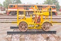 Check vehicle railroad tracks Royalty Free Stock Photo