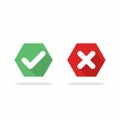 Check and wrong marks, Tick and cross marks, Accepted/Rejected, Approved/Disapproved, Yes/No, Right/Wrong, Green/Red, Correct/