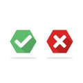 Check and wrong marks, Tick and cross marks, Accepted Rejected, Approved Disapproved, Yes No, Right Wrong, Green Red, Correct