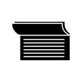 Checkbook black glyph icon