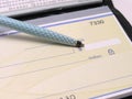 Checkbook with pen 3 Royalty Free Stock Photo