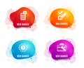 Checkbox, Calculator and Question mark icons. Tool case sign. Survey choice, Money management, Quiz chat. Vector