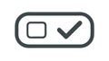 Checkbox with checkmark, indicates selection or completion, vector design Generative AI Royalty Free Stock Photo