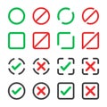 Checkbox icon set