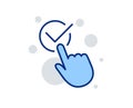 Checkbox line icon. Accepted or confirmed sign. Vector Royalty Free Stock Photo