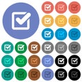 Checkbox rounded square flat icons round flat multi colored icons