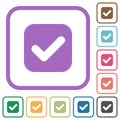 Checkbox solid simple icons