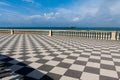 Checked Boardwalk Promenade by the Sea