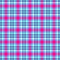 Checked diamond tartan plaid scotch fabric seamless pattern texture background - color light baby blue hot pink magenta Royalty Free Stock Photo