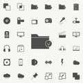 checked folder icon. web icons universal set for web and mobile Royalty Free Stock Photo