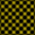 Checked Grid Circular Blur - Yellow & Black