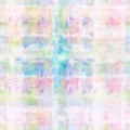 Checked Kaleidoscope Tie Dye Print with grainy surface Royalty Free Stock Photo