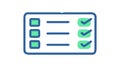 Checked List: Completed Tasks and Achievements Icon, vector design Generative AI Royalty Free Stock Photo