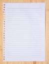 Checked note paper Royalty Free Stock Photo