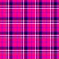 Checked tartan plaid scotch kilt fabric seamless pattern texture background - color hot pink, fuchsia, orchid, magenta, Royalty Free Stock Photo