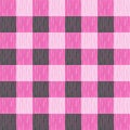 Checked, tartan, plaid or striped seamless pattern in pink and dark gray colors. Royalty Free Stock Photo