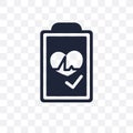 Checked transparent icon. Checked symbol design from Web navigation collection. Royalty Free Stock Photo