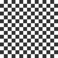 Checker pattern. Race background. Chess template. Square floor design. White and black grid texture. Mosaic abstract Royalty Free Stock Photo