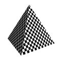 Checker piramid Royalty Free Stock Photo