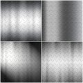 Checker plate background collection Royalty Free Stock Photo