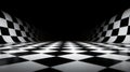 checkerboard light on black background Royalty Free Stock Photo