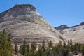 Checkerboard Mesa in Zion Canyon Royalty Free Stock Photo