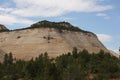 Checkerboard Mesa, Zion Canyon National Park, Utah. Royalty Free Stock Photo