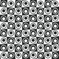 Checkerboard pattern of circles inside cells. Royalty Free Stock Photo