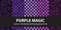 Checkerboard pattern set Purple Magic