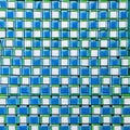 A checkerboard pattern of squares in shades of blue and green, with a central diamond shape in white5, Generative AI Royalty Free Stock Photo