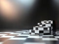 Checkerboard Steps, A Minimalist Abstract Rendering of Progress