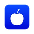 Checkered apple icon digital blue