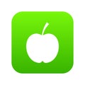 Checkered apple icon digital green