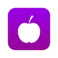 Checkered apple icon digital purple