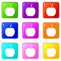 Checkered apple set 9