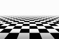 Checkered Background In Perspective Royalty Free Stock Photo