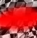 Checkered flag on red Royalty Free Stock Photo