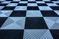 Checkered black and white tile pattern Royalty Free Stock Photo