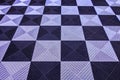 Checkered black and white tile pattern Royalty Free Stock Photo