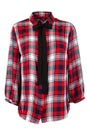 Checkered blouse with a tie Royalty Free Stock Photo