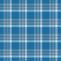 Checkered blue fabric imitation. Seamless texture