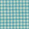 Checkered blue woven fabric texture Royalty Free Stock Photo