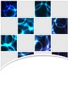 Checkered brocure design Royalty Free Stock Photo