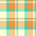 Checkered check fabric plaid, editable tartan texture vector. Carpet textile background pattern seamless in light goldenrod yellow Royalty Free Stock Photo