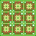 Checkered christmas seamless pattern. Royalty Free Stock Photo