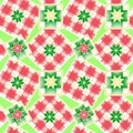 Checkered christmas seamless pattern.