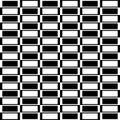 Checkered circular element. Abstract monochrome graphic with squ