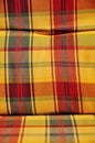 Checkered cushioned textile