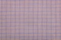 Checkered fabric. brown beige blue checkered fabric closeup , tablecloth texture Royalty Free Stock Photo